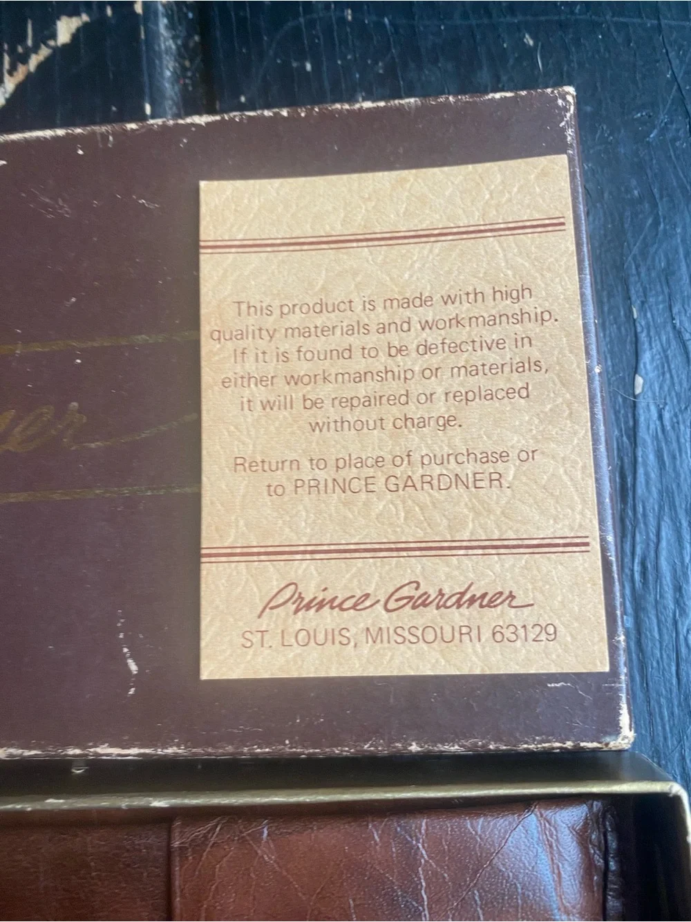 Men’s Brown Leather Wallet - Trifold Card Holder